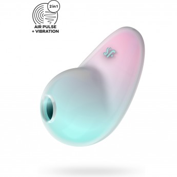 Вакуумный стимулятор клитора SATISFYER PIXIE DUST, силикон, зеленый Вакуумный стимулятор клитора SATISFYER PIXIE DUST, силикон, зеленый